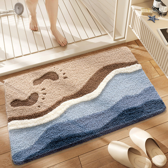 Ocean Wave Floor Mat Rug