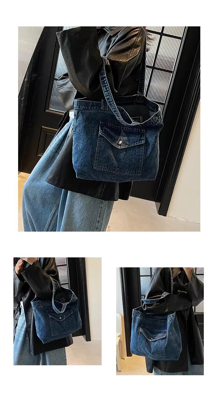 Dames Denim Schoudertas