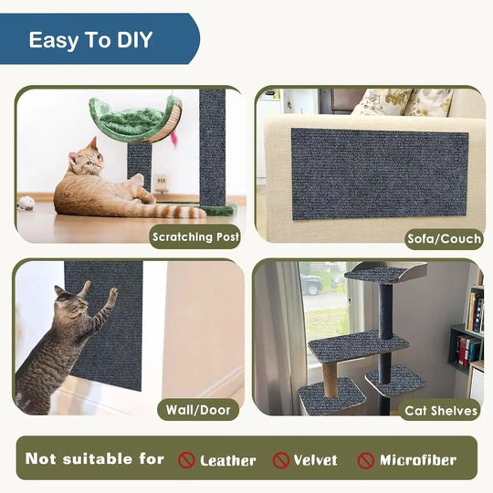 Self-Adhesive Cat Scratching Mat – Protect Your Furniture in Style
