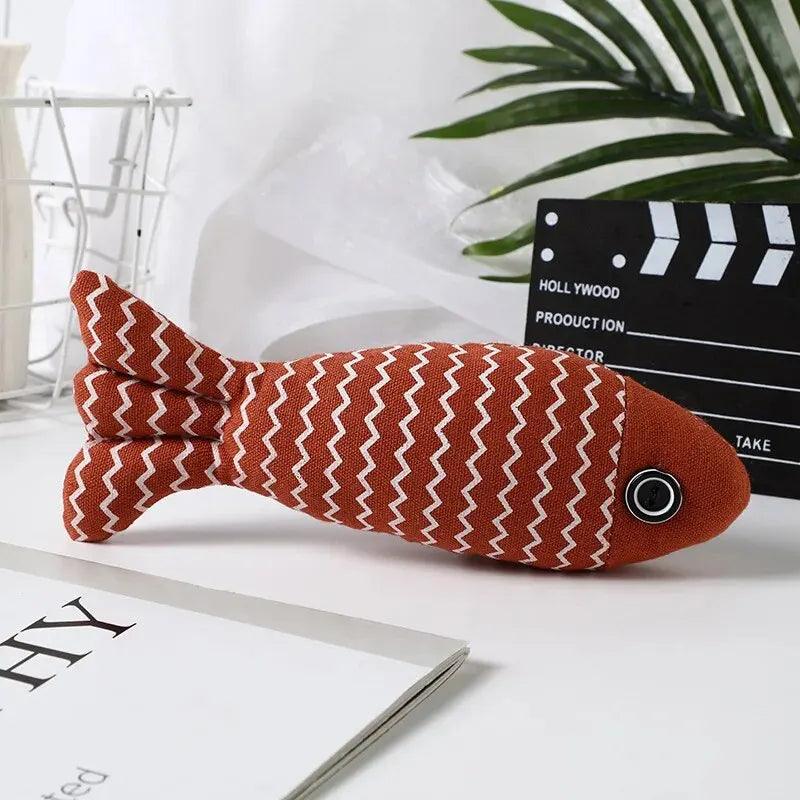 Interactive Catnip Fish Toy – Chewing, Kicking, and Playing for Indoor Cats