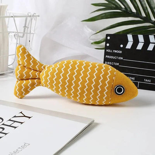 Interactive Catnip Fish Toy – Chewing, Kicking, and Playing for Indoor Cats