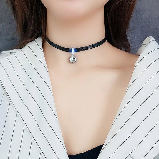 Geometric Crystal Necklace