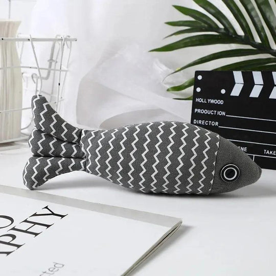 Interactive Catnip Fish Toy – Chewing, Kicking, and Playing for Indoor Cats