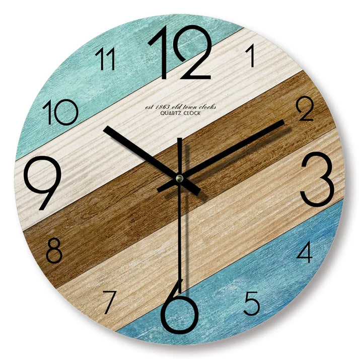 Wood-Look Wall Clock