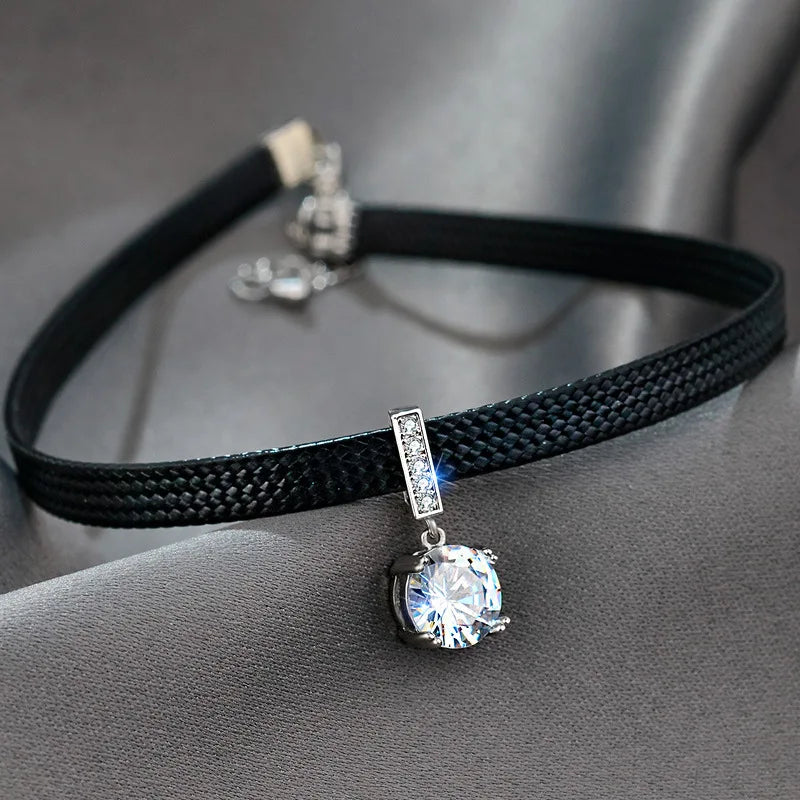 Geometric Crystal Necklace