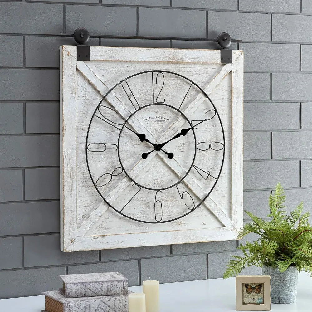 Vintage Wooden Wall Clock – Rustic Atmosphere for Any Interior