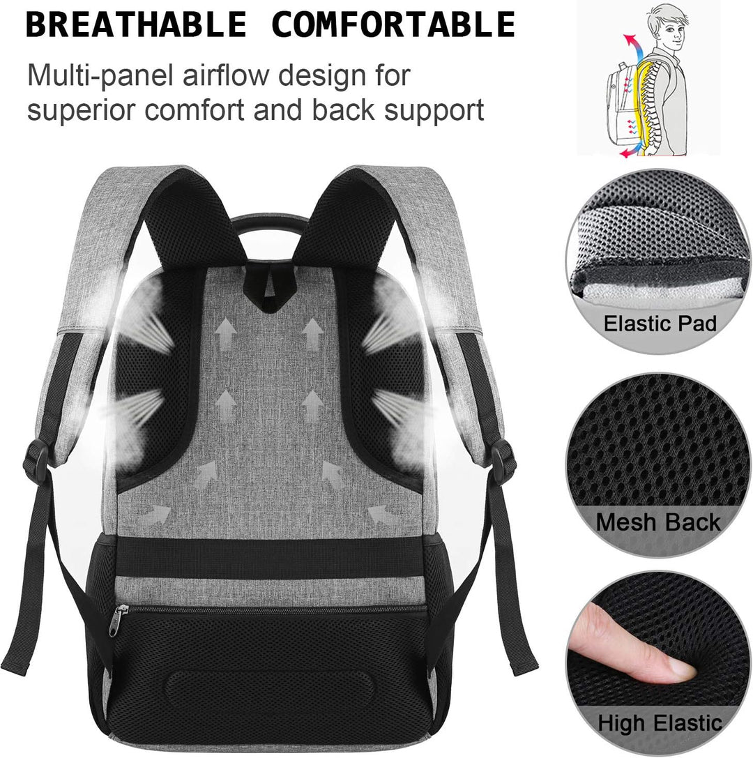 Anti-diefstal Laptop Rugzak – Slim Model met USB-poort