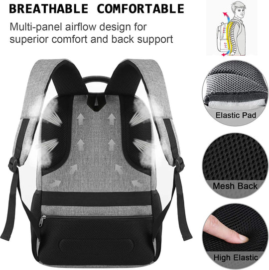 Anti-diefstal Laptop Rugzak – Slim Model met USB-poort