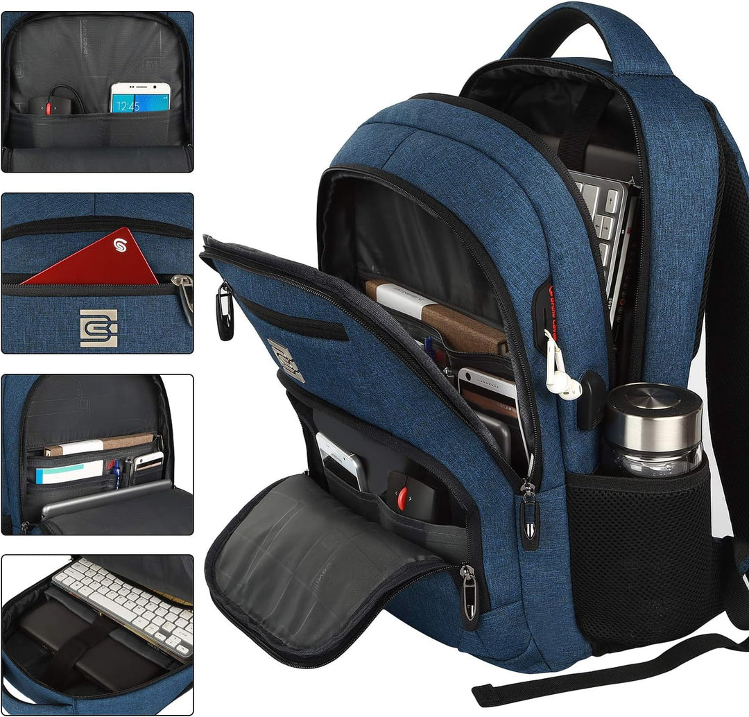Anti-diefstal Laptop Rugzak – Slim Model met USB-poort