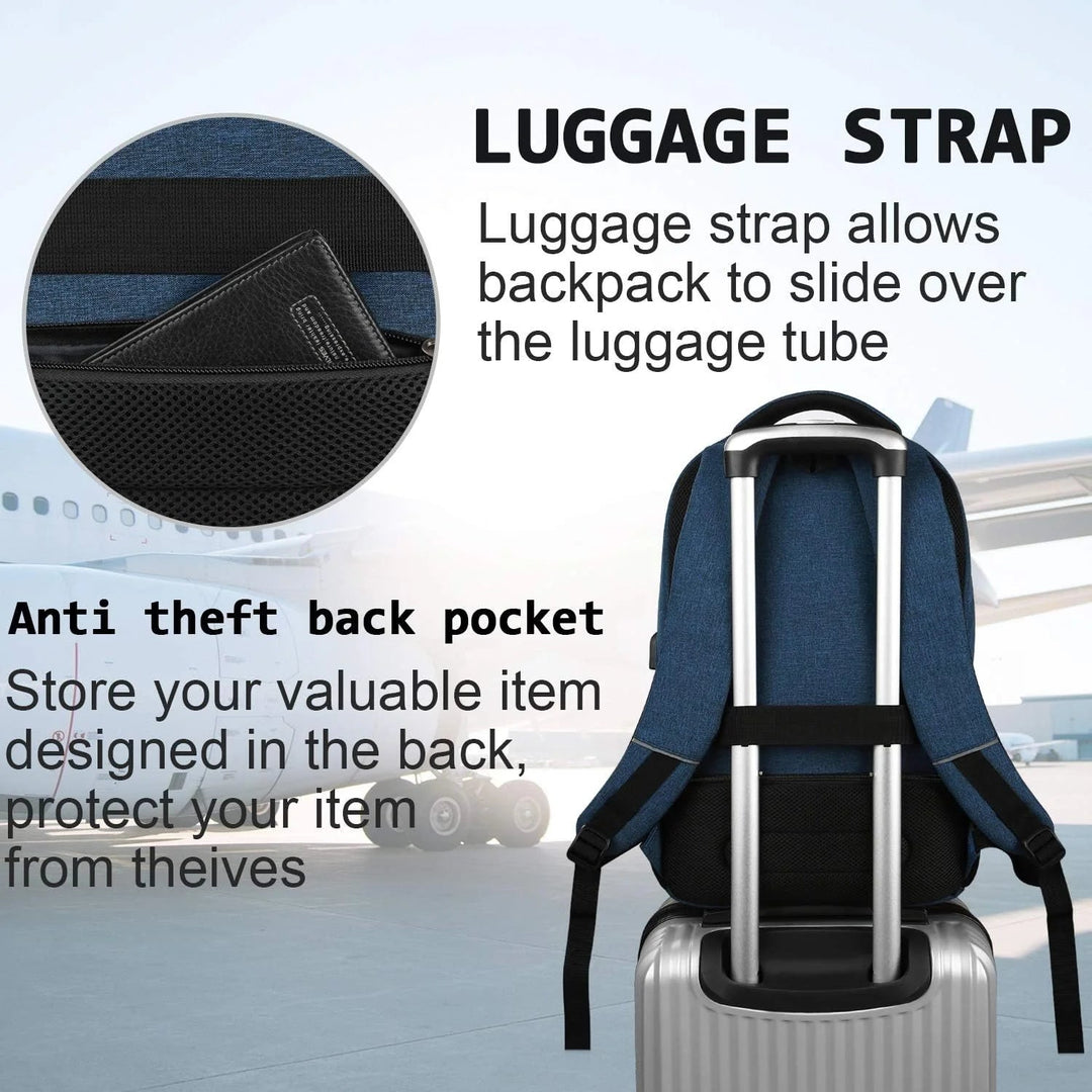 Anti-diefstal Laptop Rugzak – Slim Model met USB-poort