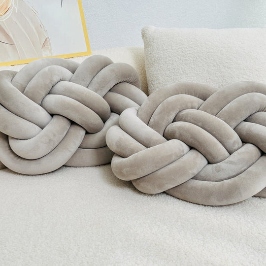 Set of 2 Decorative Plush Cushions