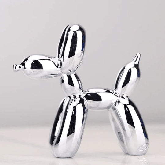 Ballonhond Sculptuur – Decoratief Beeld met Glanslaag