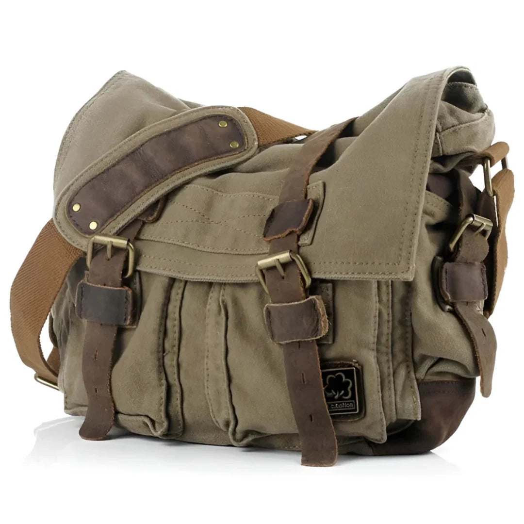 Canvas Schoudertas Heren – Ruime Crossbody Werktas