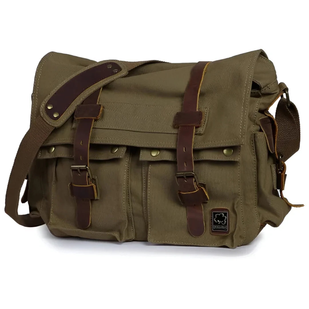 Canvas Schoudertas Heren – Ruime Crossbody Werktas