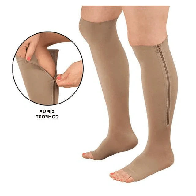 Compressiekousen met Rits Steun &amp; Verlichting