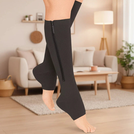 Compressiekousen met Rits Steun &amp; Verlichting