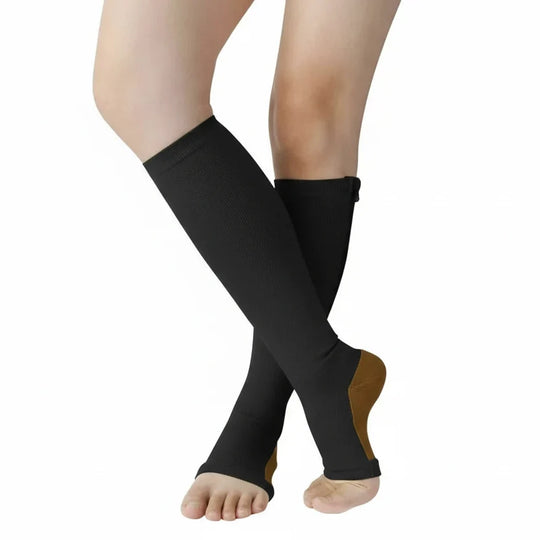 Compressiekousen met Rits Steun &amp; Verlichting