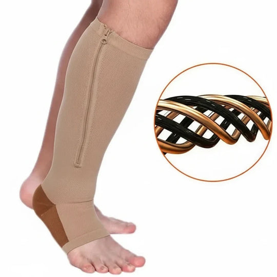 Compressiekousen met Rits Steun &amp; Verlichting