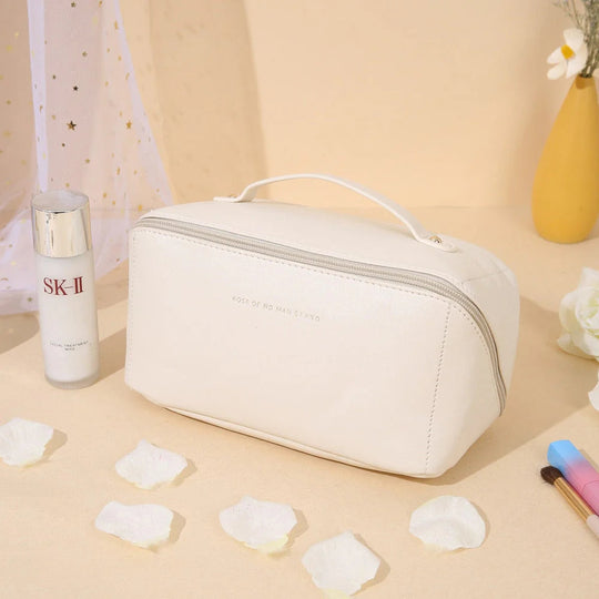 Cosmetische tas reizen groot - elegante make-up organizer voor dames met ritssluiting