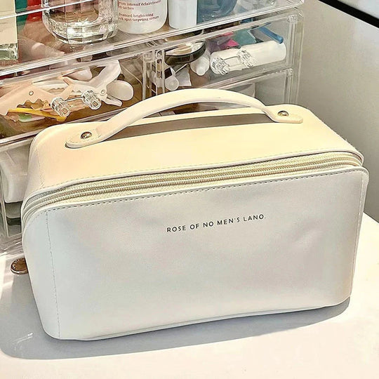 Cosmetische tas reizen groot - elegante make-up organizer voor dames met ritssluiting