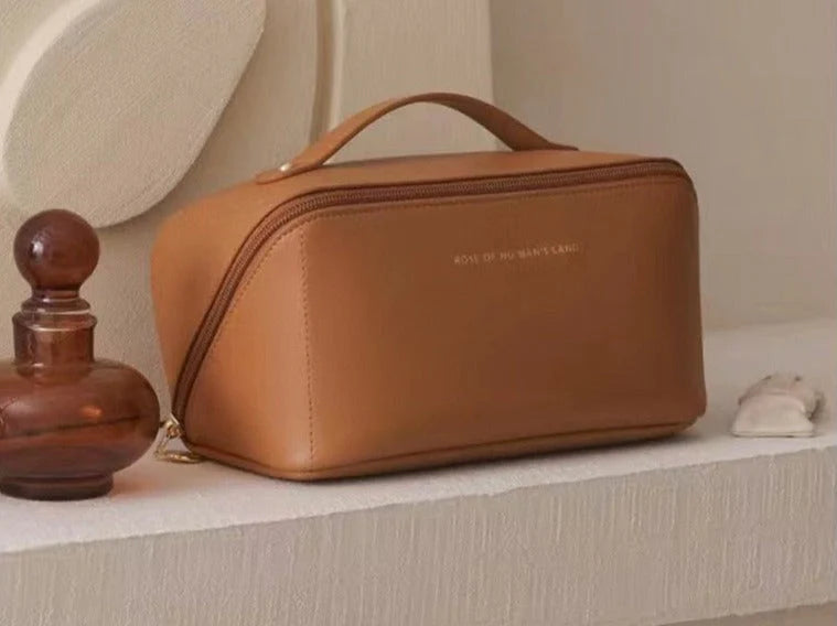 Cosmetische tas reizen groot - elegante make-up organizer voor dames met ritssluiting