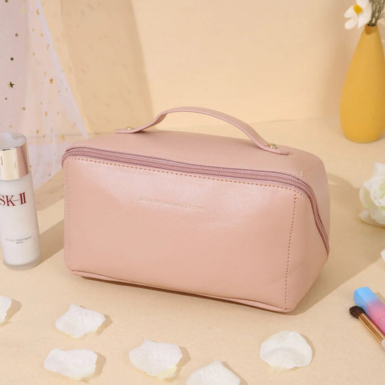 Cosmetische tas reizen groot - elegante make-up organizer voor dames met ritssluiting
