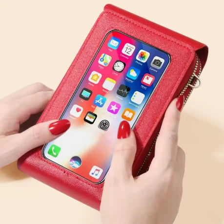Crossbody Telefoontas voor Dames – PU Leer met Portemonnee