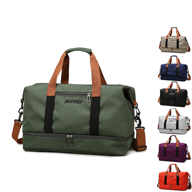 Travel and Sports Bag - Convenient Bag for Vacation, Sports, Weekend Getaways or Day Trips - for Men and Women