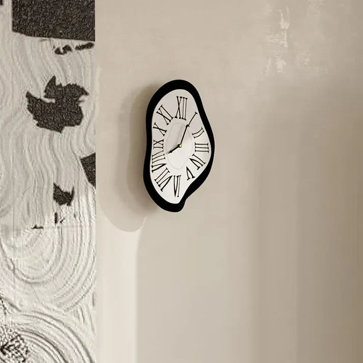 Surrealist Wall Clock with Roman Numerals