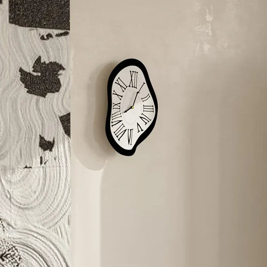 Surrealist Wall Clock with Roman Numerals