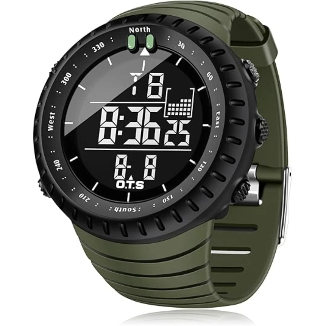 Digitaal Sporthorloge Heren – Waterdicht met Stopwatch