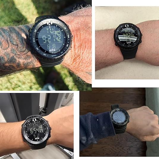 Digitaal Sporthorloge Heren – Waterdicht met Stopwatch