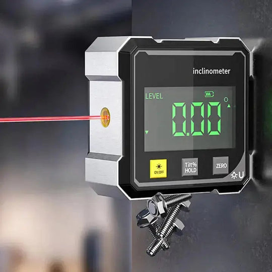 Digitale Waterpas met Laser - Magnetische Voet - USB Oplaadbaar