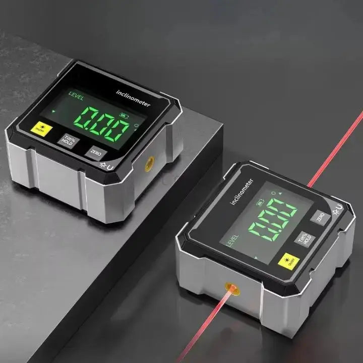 Digitale Waterpas met Laser - Magnetische Voet - USB Oplaadbaar