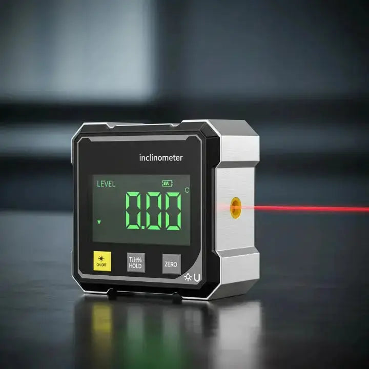 Digitale Waterpas met Laser - Magnetische Voet - USB Oplaadbaar
