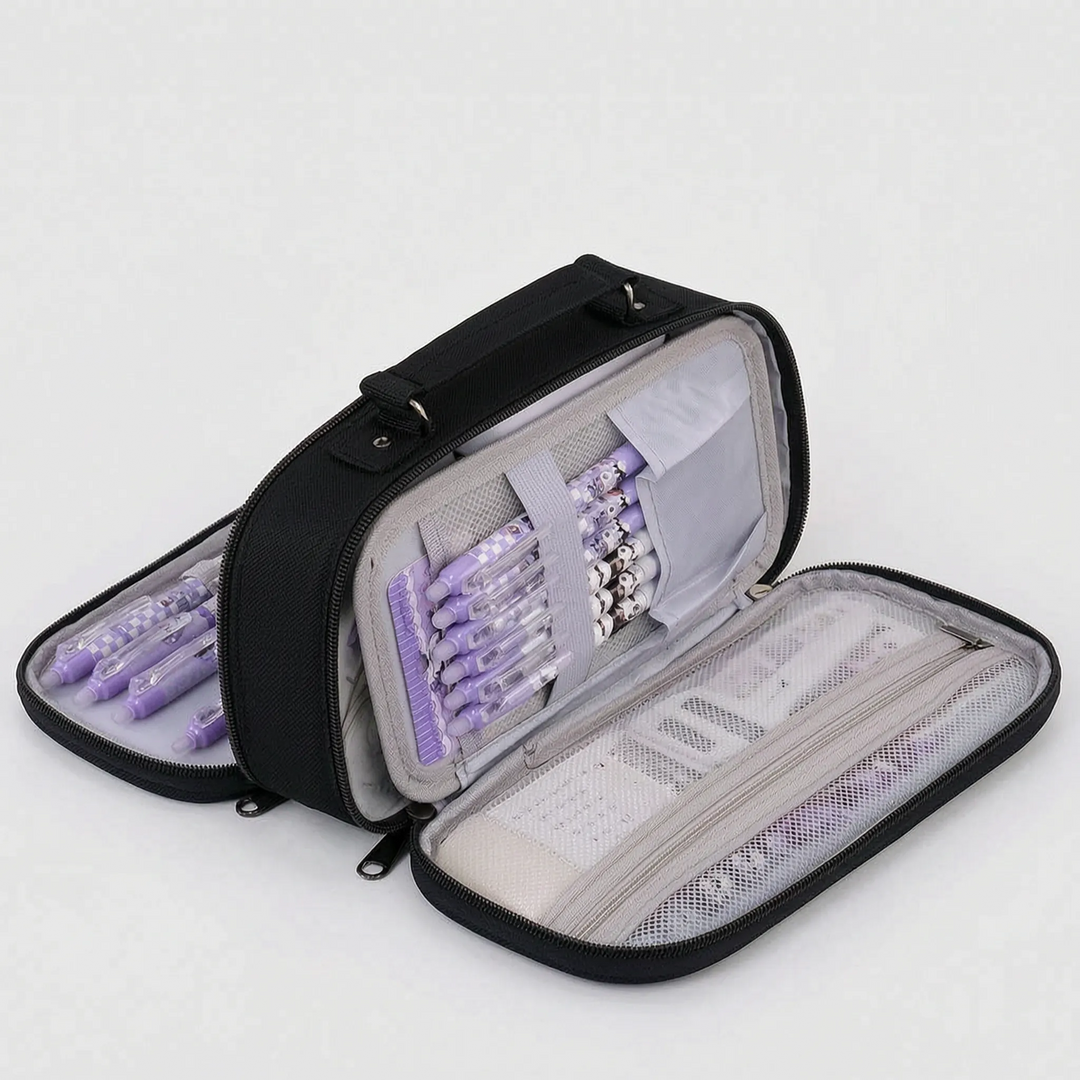 Etui Multifunctioneel met Vakken &amp; Rits – Modulax