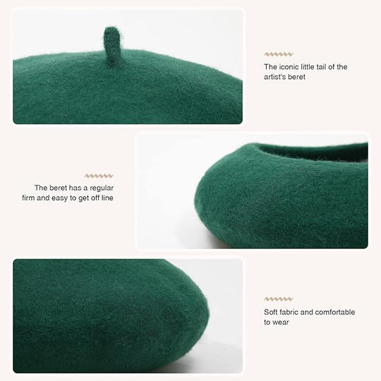 Franse Baret Wol – Klassieke Dames Baret