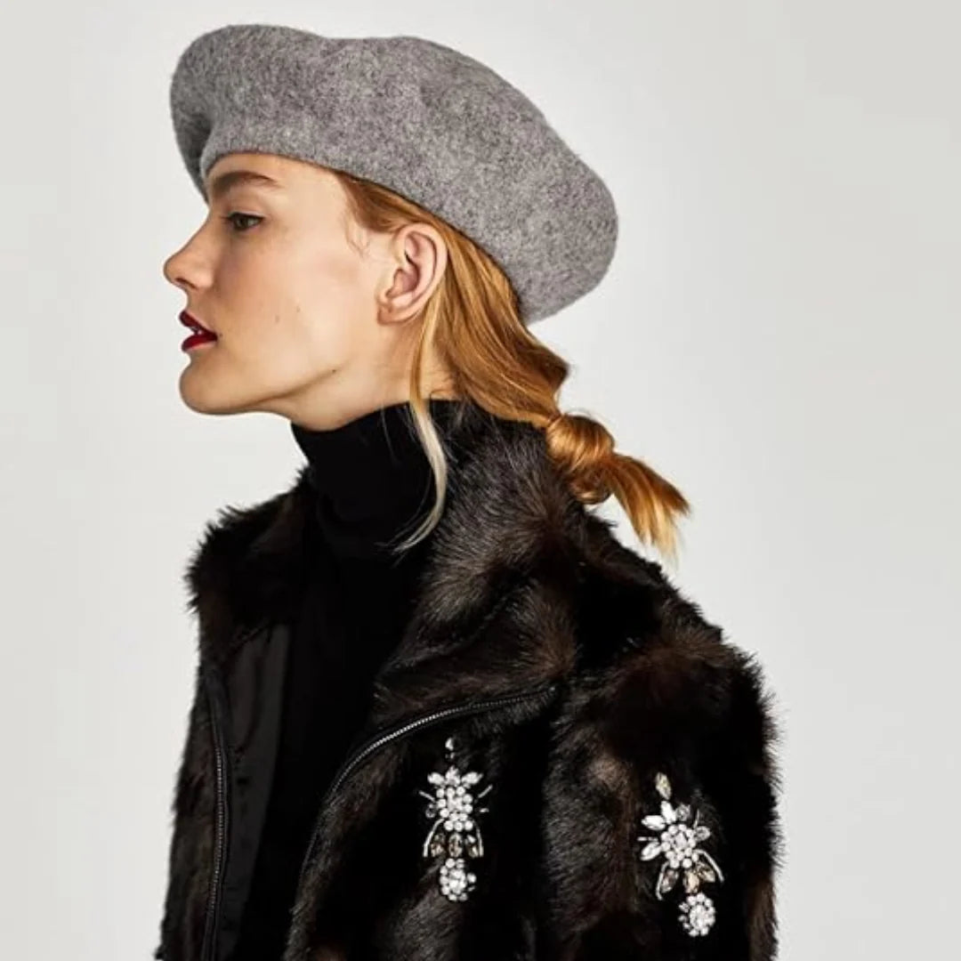 Franse Baret Wol – Klassieke Dames Baret