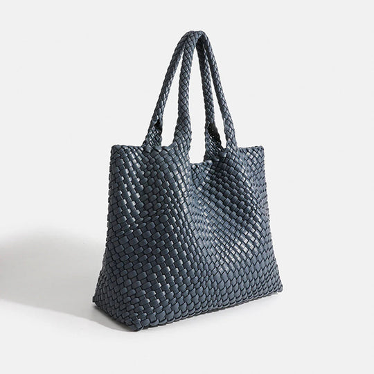 Gevlochten Shopper Kunstleer – Ruime Dames Tas met Tijdloos Design