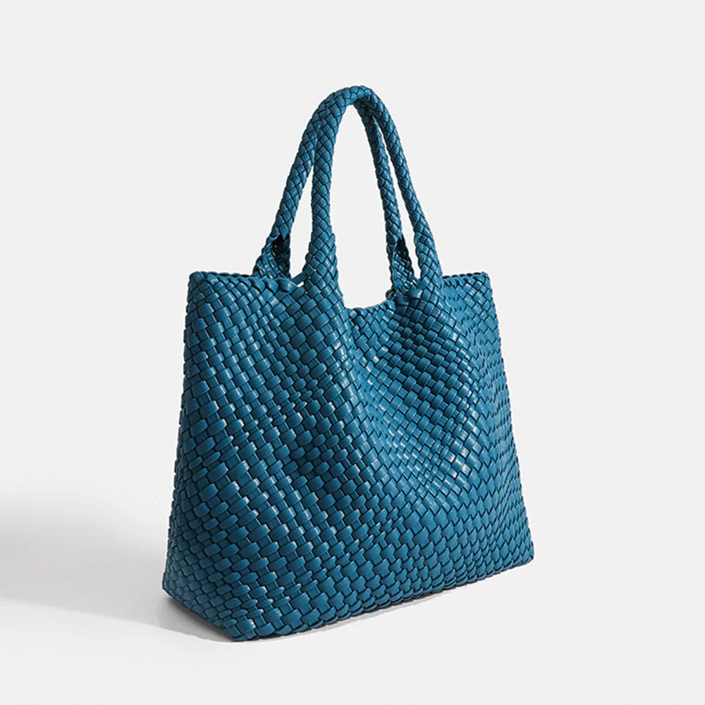 Gevlochten Shopper Kunstleer – Ruime Dames Tas met Tijdloos Design