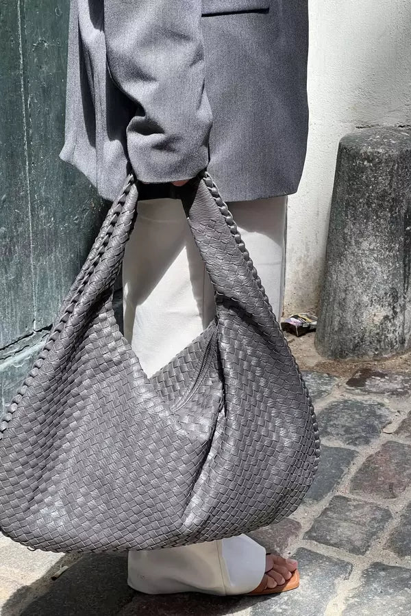 Gevlochten Shopper XL – Ruime Dames Schoudertas