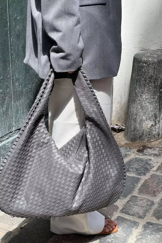 Gevlochten Shopper XL – Ruime Dames Schoudertas
