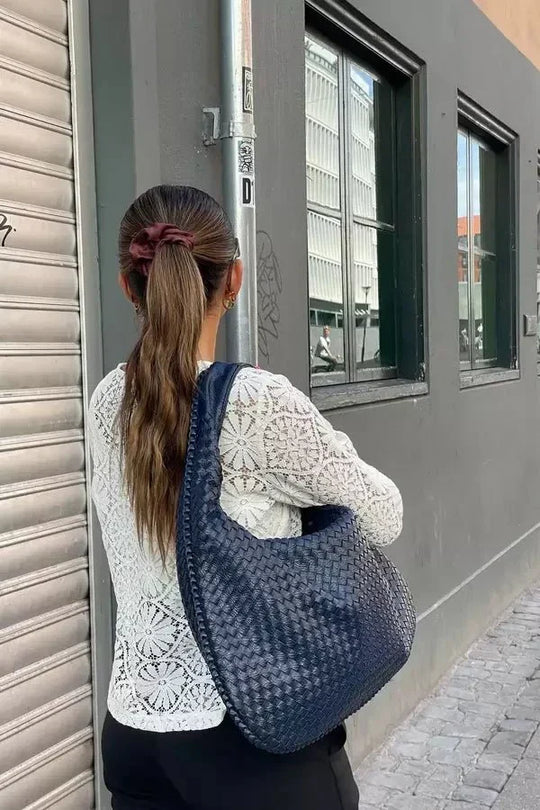Gevlochten Shopper XL – Ruime Dames Schoudertas