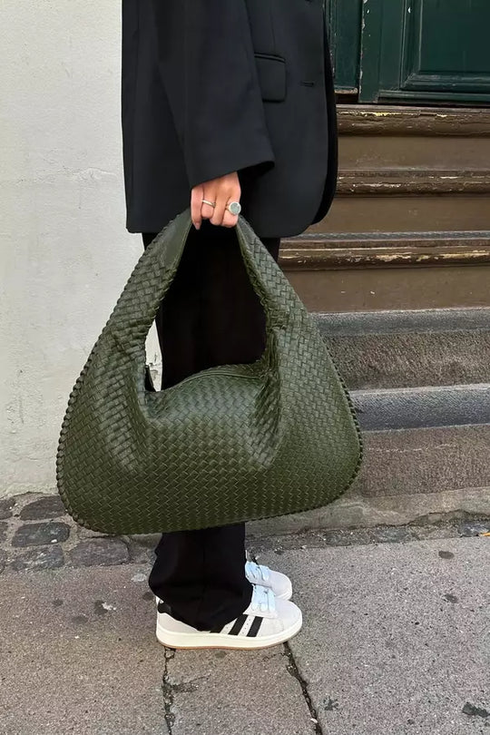 Gevlochten Shopper XL – Ruime Dames Schoudertas