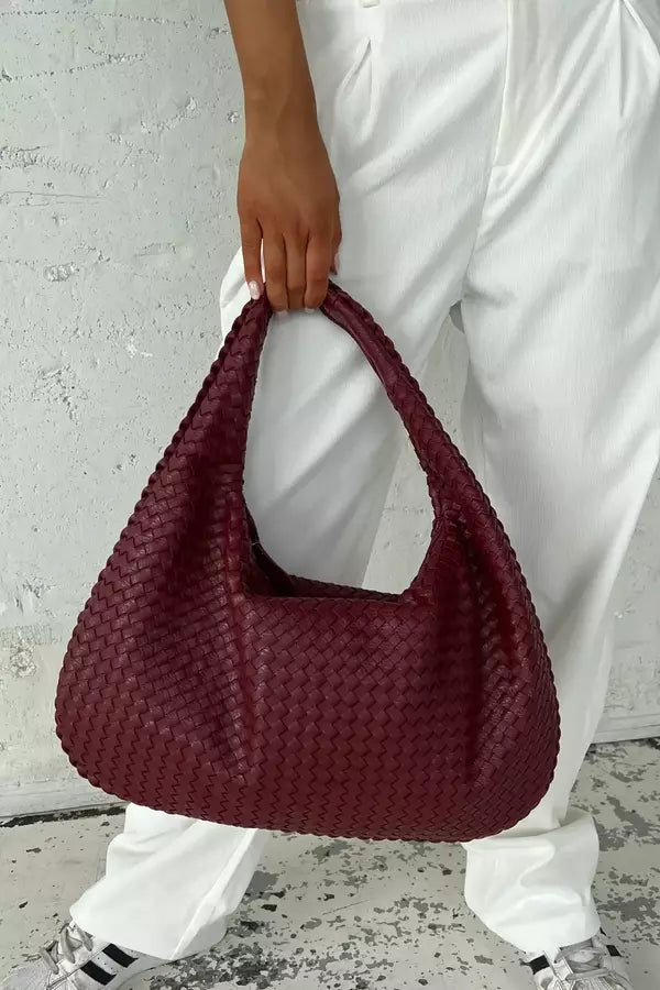 Gevlochten Shopper XL – Ruime Dames Schoudertas