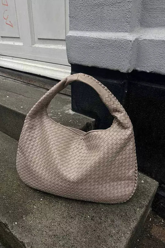 Gevlochten Shopper XL – Ruime Dames Schoudertas