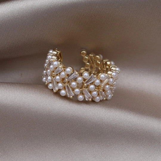 Adjustable Beautiful Pearl Ring