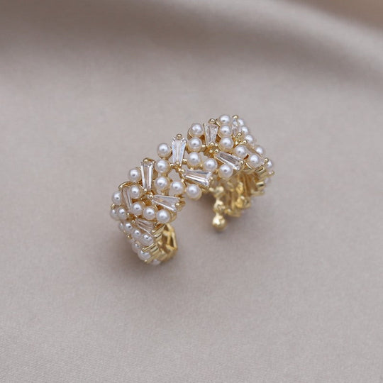 Adjustable Beautiful Pearl Ring