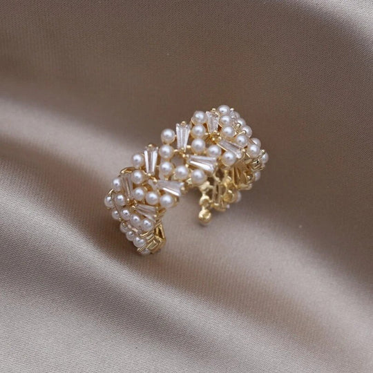 Adjustable Beautiful Pearl Ring