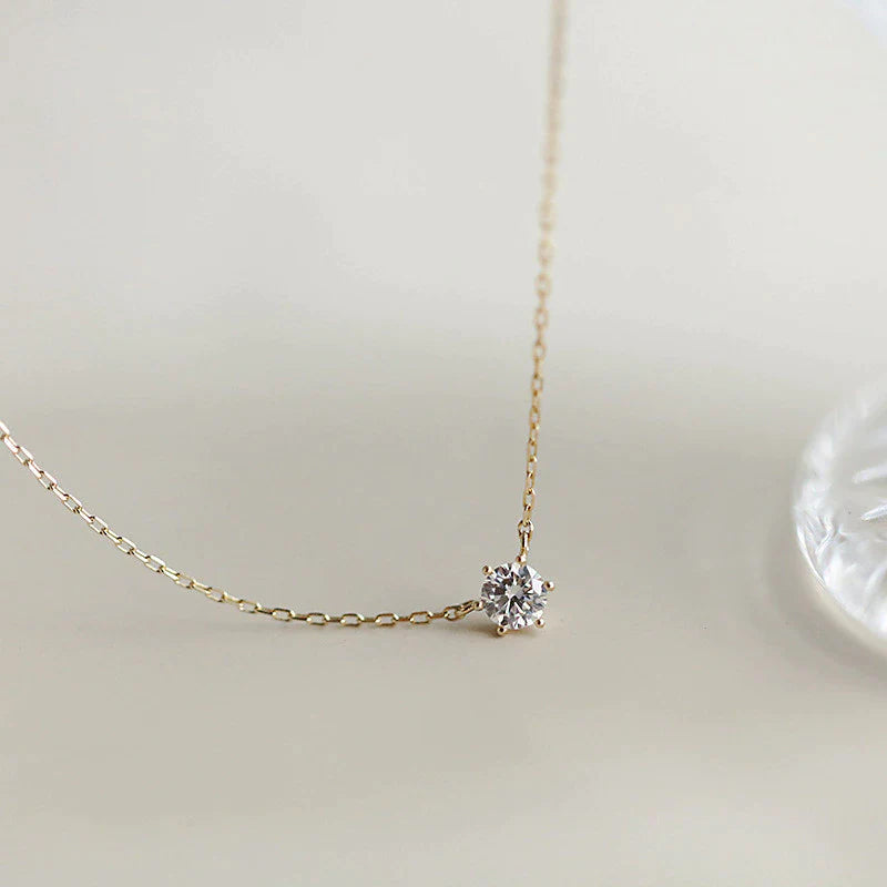 Zircone splendente | Collana unica con zirconi scintillanti